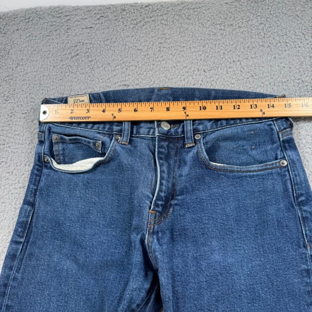 J‎ Crew 464 Style Jeans Mens 31x27 Straight Leg Blue Denim Pants